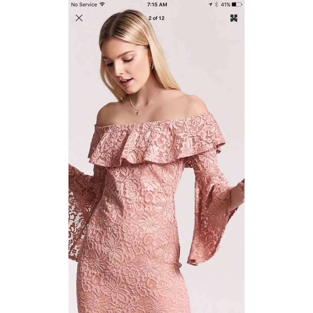 New off the shoulders dress